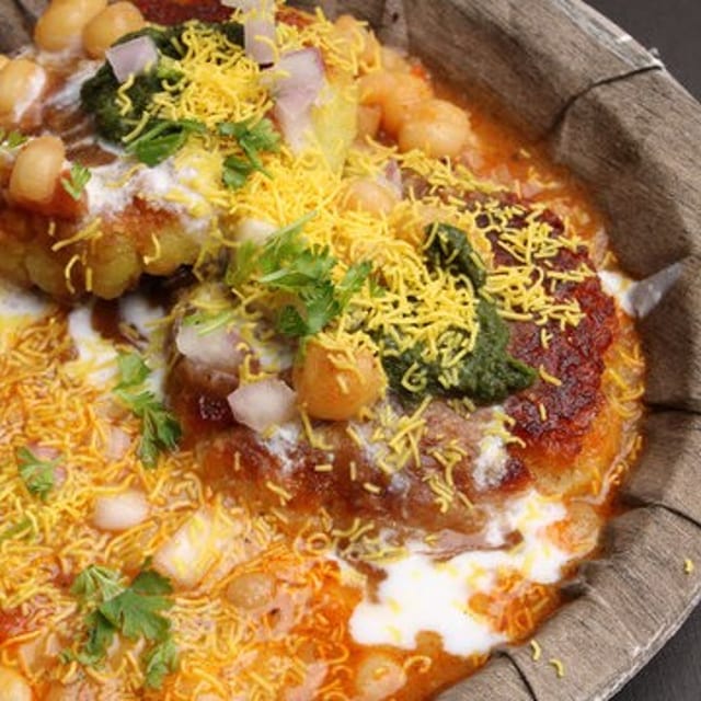 Aloo Tikki Chaat.