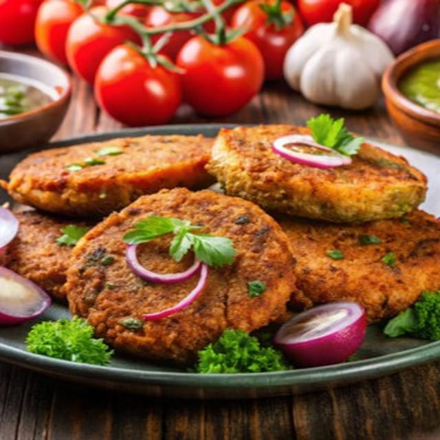 Chicken Shami Kabab.
