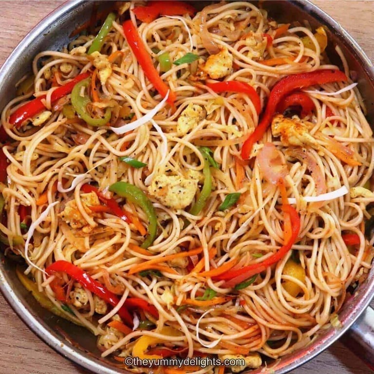 Delicious Hakka Noodles Await